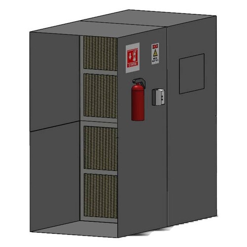 Casetas de Pintar Chica Modular MXSPK-122 Útil8x1x2mReal8x2x2mC,187x1HP3F220440VT,Lum,LEDDmda SprayWalk
