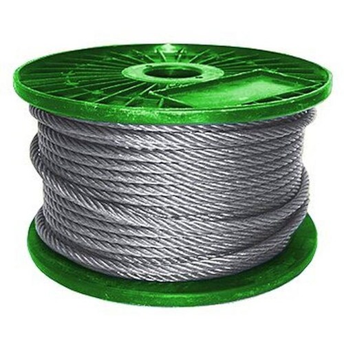 Alambrado para Sujetadores, MXLFN-012, Cable Alma de Fibra Negro de 1/2" Diámetro,6x19hilos,TorcidoDerecho,500mxRollo, LifeLineBlack