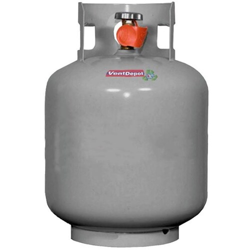 Boya de Gas para Campamento MXGSP-001-30 Gas LP 20 Libras Pintura Horneada Válvula QCC Color Gris, GasPro