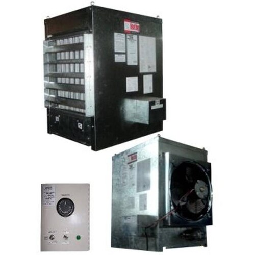 Calefactor para Comercios MXINA-020 200000BTU 2400CFM Gas LP 120V1F60Hz Gravedad Inoxidable IntregralFan