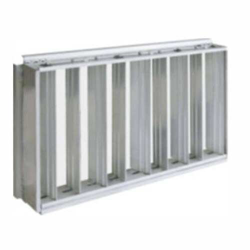 Compuerta Persiana de Aluminio, MXCVL-157, 34x15", baseXaltura, Aleta Opuesta, para rejilla con palanca, Aluminio, ContVol