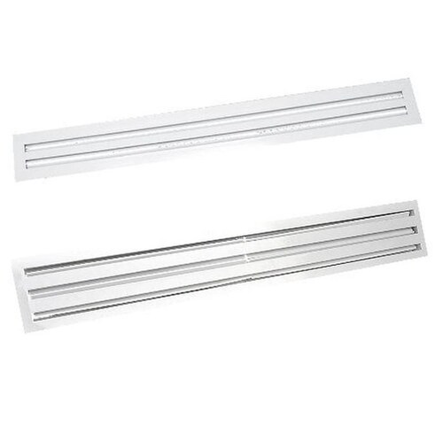 Difusores Lineales Control Aire MXDFL-106 60x5,50" baseXaltura 4 ranuras 12" 100porciento Aluminio ccontrol blanco DifuLine