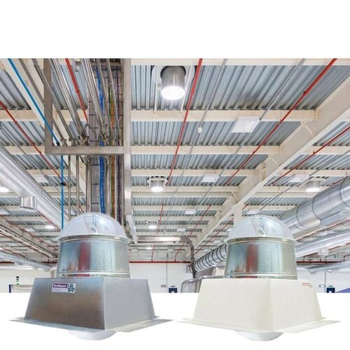 Domo Ecologico para Almacenes MXSRM-028 20" Diámetro Domo 38 metros cuadrados Base Inoxidable 430 2-B Espejo 32x32" 1 agua C26 Desarmado, Solarium