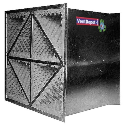 Silenciador con Filtro Acústico MXBIG-0887 30x36x30" 0,80NCR Inox 304 Cal,20 Aislante Acústico EggFoam BigSilent