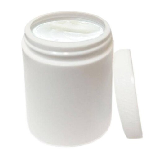 Envases de Tarro con Tapa de Rosca MXRAT-004 4 Pzs 250g  Diámetro 7 cm Polietileno Tapa de Rosca Color Blanco, JarWhite