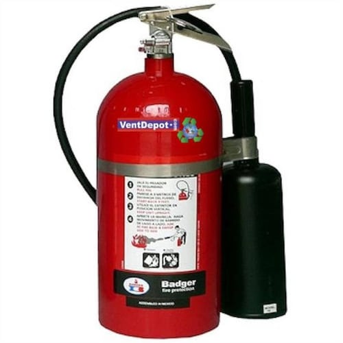 Extintores BC para Hoteles de Muro MXBSA-002-5 Clase BC Tipo CO2 Dióxido de Carbono 4,5Kg BadgeSafe