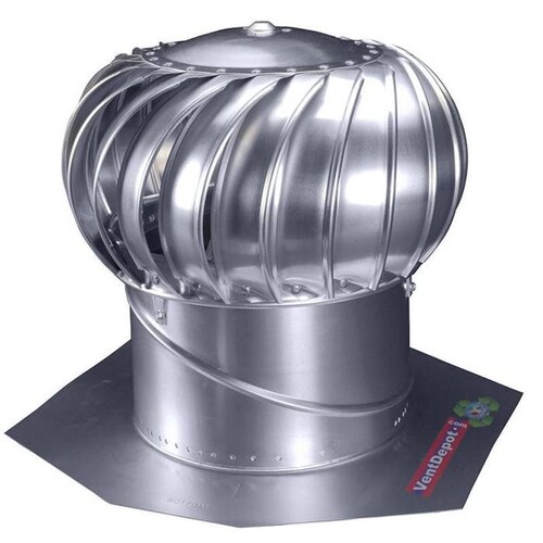 Extractor de Polvo Ligero, MXETE-001-15, 17"Turbina, 14" Diámetro Garganta, Base, 100porciento Aluminio, 30años Garantía,, TurboVent
