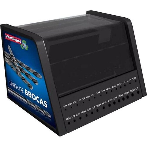 Exhibidores para uso comercial MXCBR-001-8 Brocas Tipo Cobalto AV 525 piezas CobaltDrill