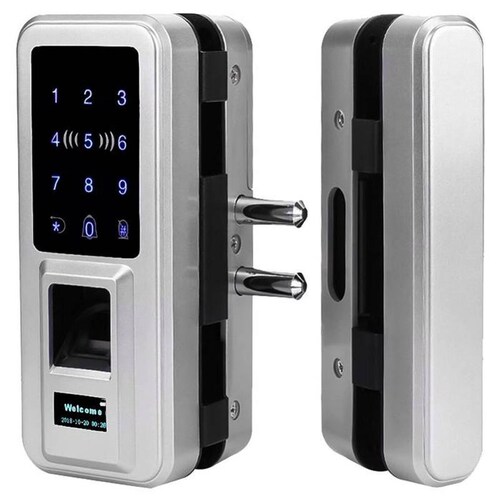 Chapa de Lector de Huellas MXSVK-001-26 Biométrico Plata Pilas 4 x AA No incluidas SilverKey