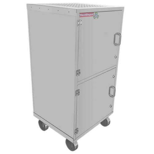purificador aire cocina portatil MXFMP-001-4 1722m3h 1750 RPM 127V 1,68A Luz UV-C 30w Galvanizado Gris, ProPure