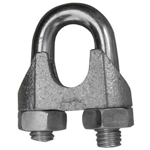Perro de Amarre Sujetador de Cable, MXSOG-006, 1/4" ó 6,3mm Diámetro Medida, 1/4 " ó 6,3mm Diámetro Cable, Acabado Galvanizado, Tipo Americano, 100Pzs,, SteelDog