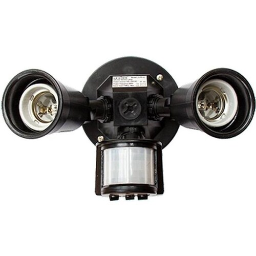 Sensores de Movimiento para Techo, MXSEL-001-18, 1 a 11m, 5 a 480s, Carga 2x75W, Entrada E27, 127V, 60Hz, Negro, SensaLight
