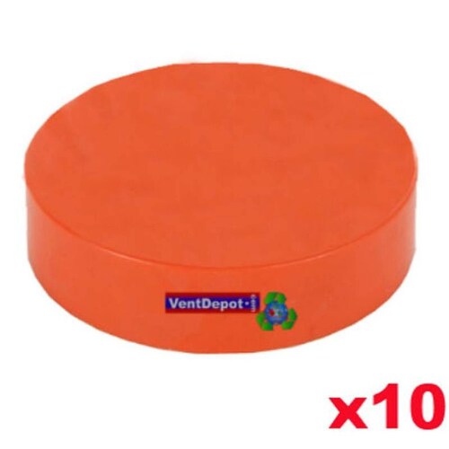 Tapas PVC para Alcantarillado MXSRN-004-4 10 Pzas 160mm Diámetro Tapa Inserción Anaranjado PVC, SewerTapa Inserción