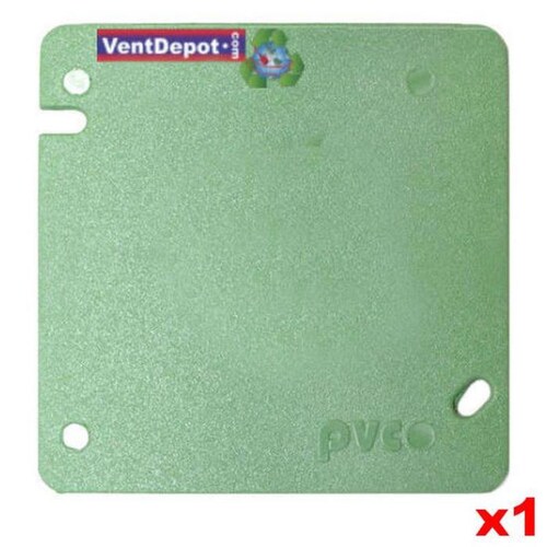 Tapa PVC Registro Plastico MXBXV-004-2 1 Pza 19mm Diámetro Tapa Cuadrada Ciega Verde PVC, BoxCover