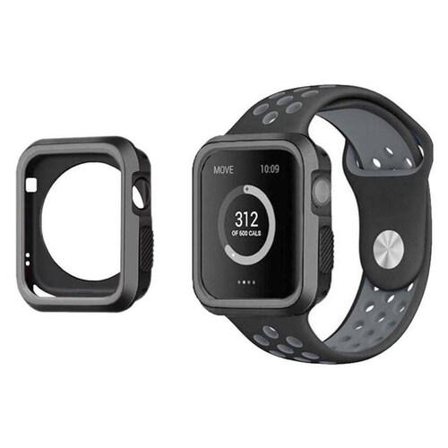 Bumper para Reloj Inteligente MXOPS-011 38mm S123 Black GreyNegro Gris TPU Alta Resistencia Bumper Sport Collection.