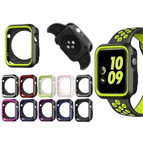 Bumper para Reloj Inteligente MXOPS-011 38mm S123 Black GreyNegro Gris TPU Alta Resistencia Bumper Sport Collection.