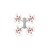 Hélices de Facil Uso para Dron, MXBIP-001-3, 4 Hélices, Blanco con Rojo, DJI Mavic Air 2, Plástico,, BicolorProp