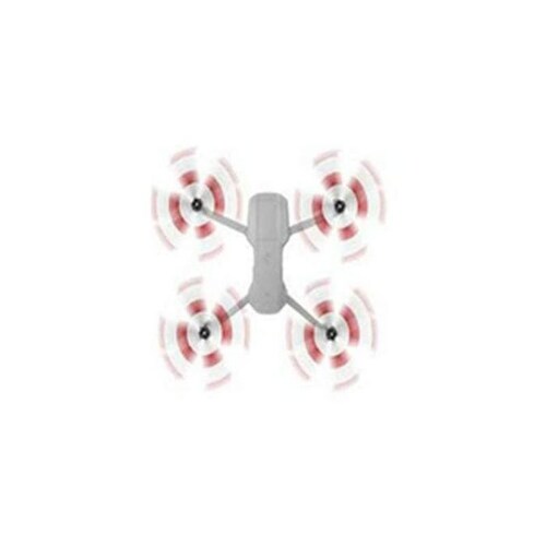 Hélices de Facil Uso para Dron, MXBIP-001-3, 4 Hélices, Blanco con Rojo, DJI Mavic Air 2, Plástico,, BicolorProp