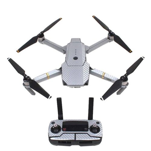 Stickers para Dron Mavic Pro, MXMVP-002-3, Pegatinas, Color Plata, DJI Mavic Pro, Carbon PVC, Impermebale,,, SkinColors
