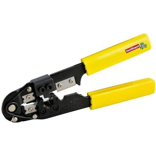 Pinza Corta cable MXPUM-001-28 9" Longitud Para Conectores RJ45 Corta Pela y Prensa Cable PunMachine