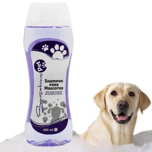 Jabon Liquido para Mascotas MXFUF-001-7 400ml Lavanda Perros y Gatos Liquido Color Violeta, FreshFun