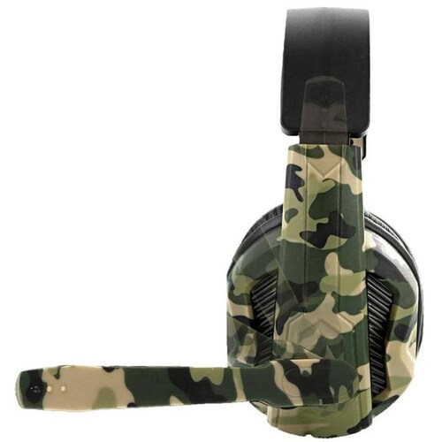 Cascos Grandes, MXFKL-001-27, Camuflaje, Jack 3.5mm, Cable 2.2m, 36dB, 20Hz a 20000Hz, ArmyThunder