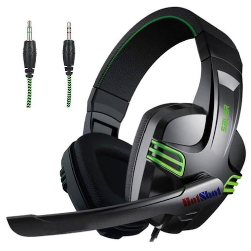 Auricular para PC, MXKXI-001-15, Negro, Jack 3.5mm, Cable 2.m, 36dB, 20Hz a 20000Hz, AlienBass