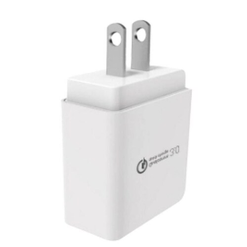 Adaptador para Cargar Rápido MXQGE-002-4 1 Puerto USB 100-240V 50-60Hz Max, 5V 3A Blanco, QuickCharge