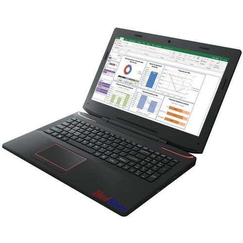 Laptop para escribir en la noche, MXBKS-006-2, Intel i7, 8GB RAM, 1TB SSD, 15.6" Pantalla, 2.6 a 3.5GHz, Windows 10, 4400mAh, 4 a 6 Hrs., BlackStorm