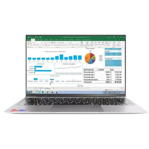 Laptop para uso empresarial, MXSMX-001-5, Intel Celeron, 6GB RAM, 256GB SSD, 14" Pantalla, GHz, Windows 10, 4000mAh, 4 a 6 Hrs., Slimax