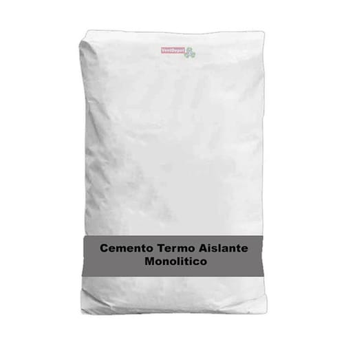 Cemento Monolítico AislantPow, MXAPW-001-24, 25 Kg, Temperatura: 650(1200)F, Adhesión:2 psi (13.79 kPa), Propagación a la flama: 0, Desarrollo de humo:0., AislantPow