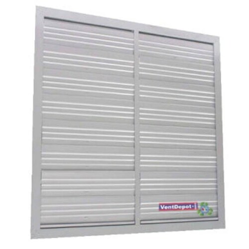 Persiana de Gravedad Industrial MXEPS-008-1 46x46" Persiana de Gravedad Barométrica Evita la entrada de lluvia, AeroPersiana