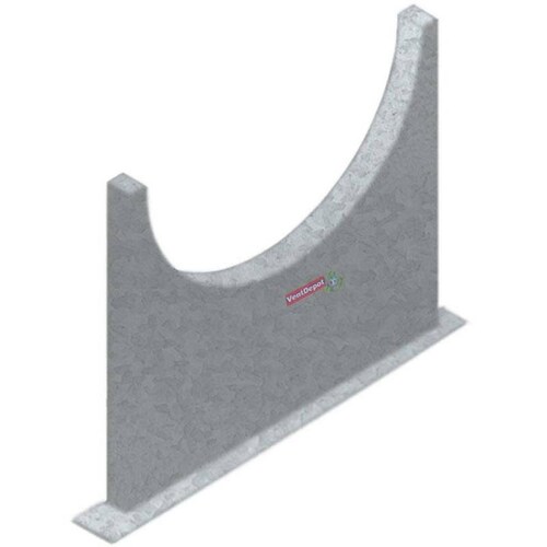 Base Economicas de Tubulares MXTBR-077 35" Diámetro 35" Altura C,18 Lámina Galvanizada, TubularBase