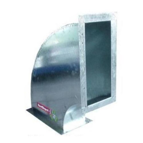 Ventilación con Ductos, MXDC9-257, 16x20 pulg, radio 20 pulg, angulo de 90, giro a la altura, cal,24, CuadriCodo de 90