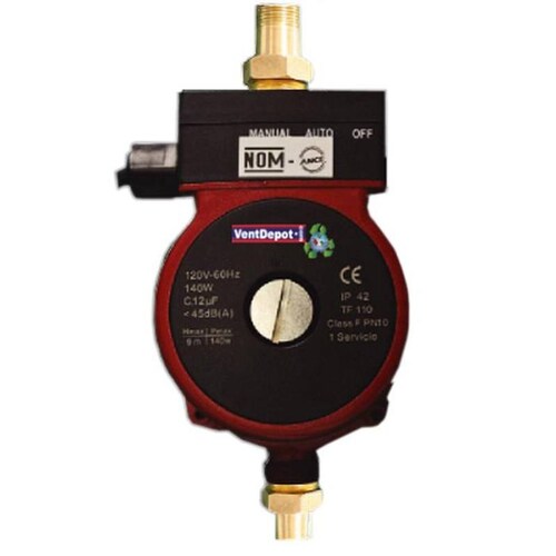  Presurizador para Casas, MXABB-001-19, 21LPM, 1 Servicio, 120V,1F,60Hz,  Diámetro Tubería: 1/2", 850KG/cm², IP42, AutoPump