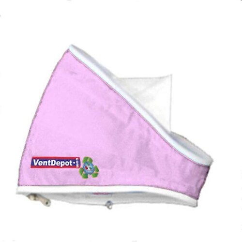  Codos Textiles, MXCCE-0165, Codo con Angulo de 25.5, 18" Diámetro,  Radio 9", Altura 27", 4728 a 7092m3/hr, Rosa Pastel., AirRegularElbow 22.5