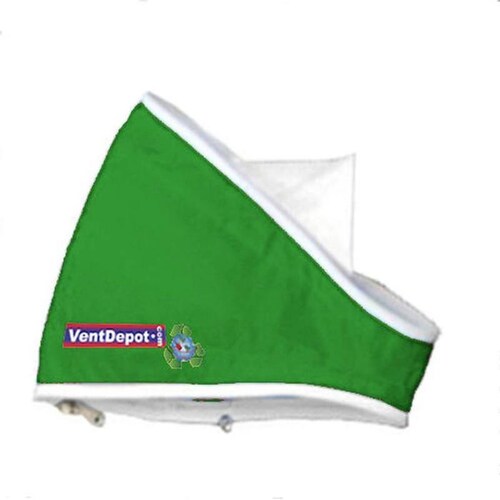  Ducto Textil, MXCCE-0396, Codo con Angulo de 25.5, 38" Diámetro, Radio 19", Altura 57", 21073 a 31609m3/hr, Verde Pasto., AirRegularElbow 22.5