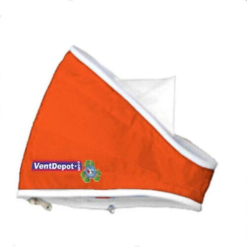  Codos Textiles de Colores, MXCCE-0752, Codo con Angulo de 25.5, 68" Diámetro, Radio 34", Altura 102", 67479 a 101219m3/hr, Naranja., AirRegularElbow 22.5