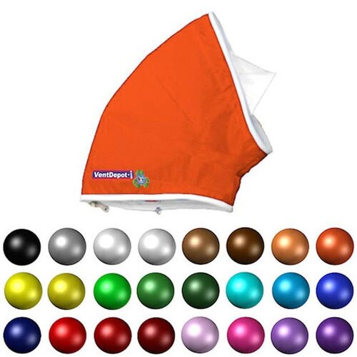  Codos Textiles de Colores, MXCCG-800, Codo con Angulo de 90, 72" Diámetro, Radio 36", Altura 108", 75651 a 113477m3/hr, Naranja., AirRegularElbow 90