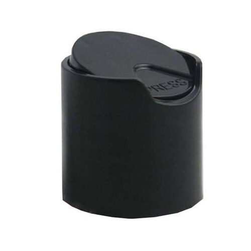 Tapas para Botellas, MXLDM-016, 1500 pzas, Rosca 20/410, Disc Top, Negro, Plástico, DiscBlack-20-410
