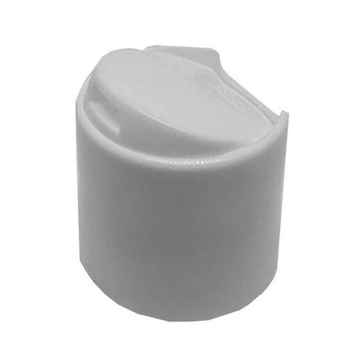 Tapas para Gel Antibacterial, MXWTL-015, 1000 pzas, Rosca 24/410, Disc Top, Blanca, Plástico, DiscWhite-24-410