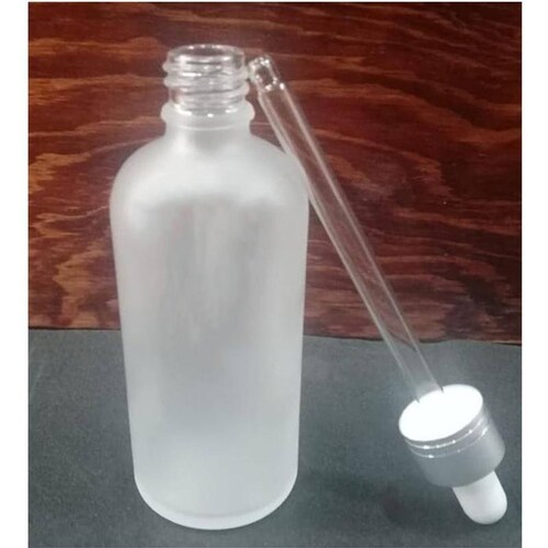 Recipiente con Gotero de Vidrio MXDPB-009 25 Pzs 100ml Vidrio Tapa DiscTop Transparente Esmerilado, DropBot-100
