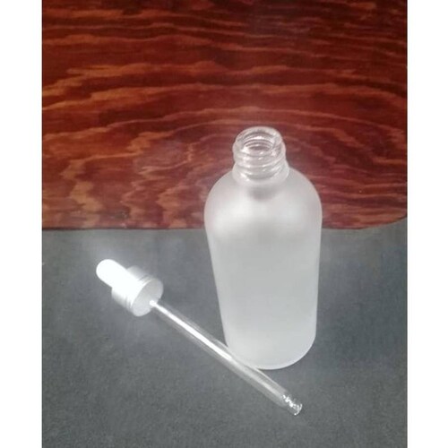 Recipiente con Gotero de Vidrio MXDPB-009 25 Pzs 100ml Vidrio Tapa DiscTop Transparente Esmerilado, DropBot-100