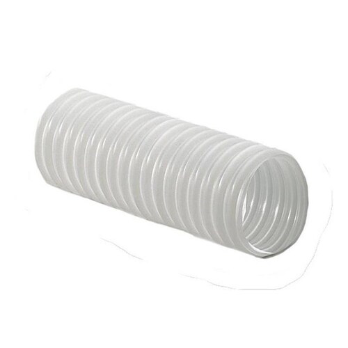 Manguera Flexible Transparente Flex, MXGM2-005-2, 2,5" Diámetrox7,6m, Polietileno, c/espiral integral translucido, Transparente,, Mark 2