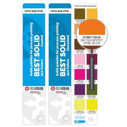 Gama de Tabla de Colores Pantone, MXSKL-003-6, 420 Colores, Con / Sin Recubrimiento, 2x2cm Diseño Abanico, Grosor 90 y 115 g/m², Papel,, Ninja Sky Belt