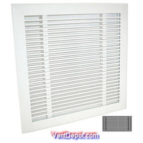 Rejilla Rectangular, MXDBR-088, 30x8" basex altura, 1 1/2" fondo, 100porciento Aluminio, 49283 m3/hr, blanco,, DifuBar