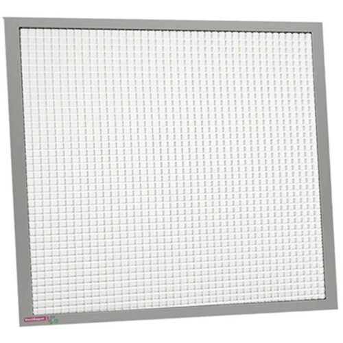 Rejilla Para Aire MX, MXERA-006, 6x6 pulgada, marco de Aluminio, rejilla plástica acabada en blanco,, AlumLux