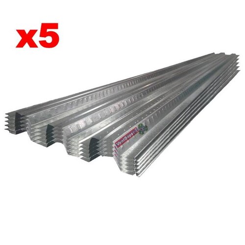 Laminas para Cimbra Acanaladas, MXOSA-014, 0,915x1m, Calibre 22, Peralte: 1,5", Acero con Acabado galvanizado, 5Pzs,, LosaAcero Pro 15