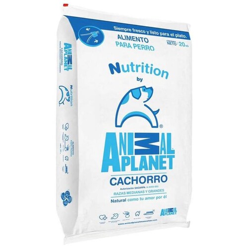 Comida para Perro con Proteína, MXAPC-003-1, 20 Kg, Croquetas, Cachorro Raza Mediana y Grande., Animal Planet Nutrition Cachorro Razas Medianas y Grandes