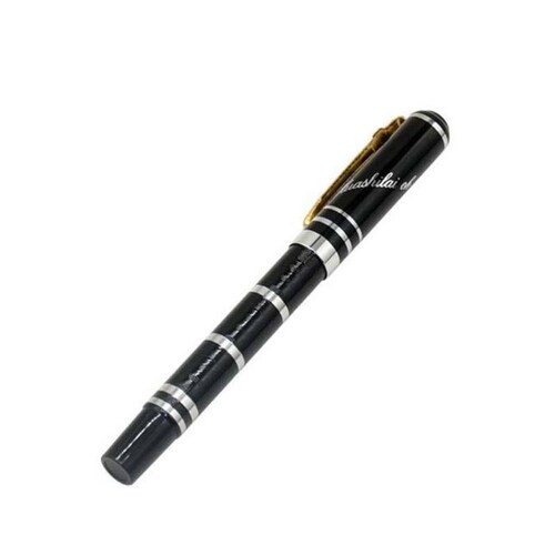  Plumas Fuente Estilográfica, MXBKT-005-1, 1pza, 0.05mm, Negro/Blanco, 1 Tinta Azul Marino, Acero Inoxidable, Para Cartucho SmallCartri., BlackTron